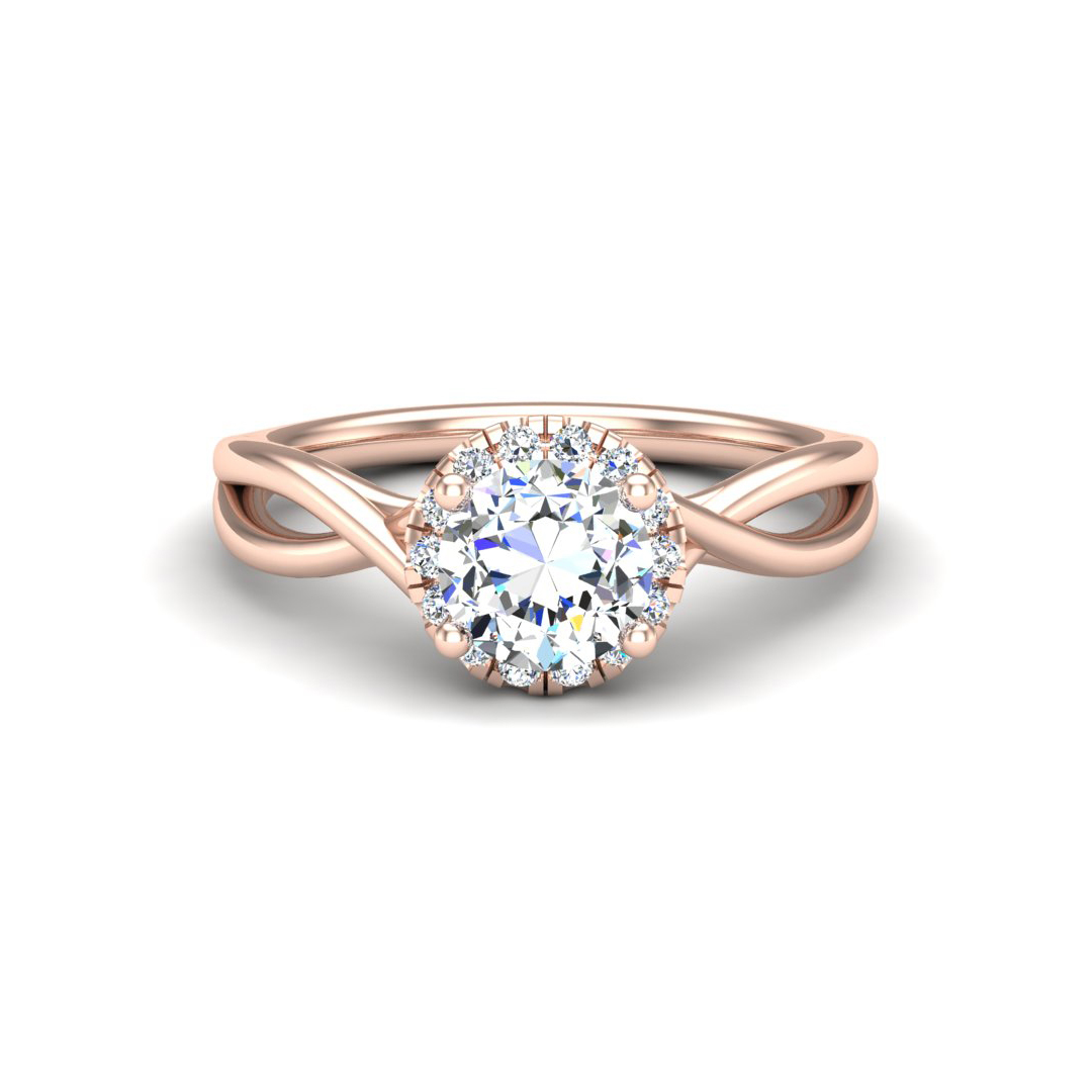 Adaline Halo Engagement Ring